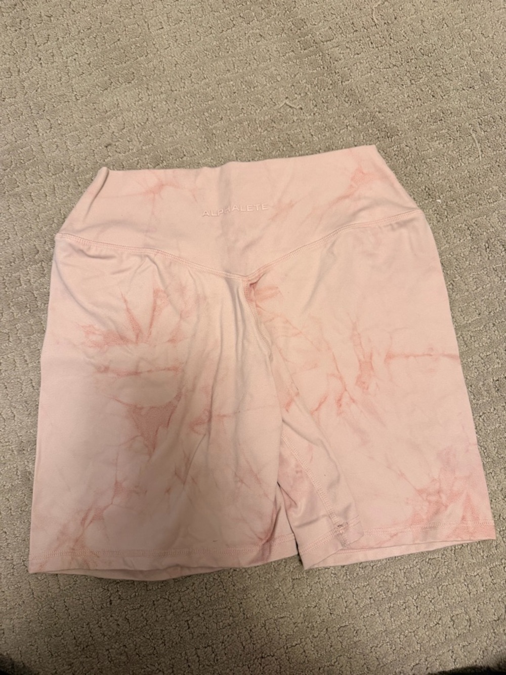 Alphalete Blush Pink Active Shorts with Logo Tag